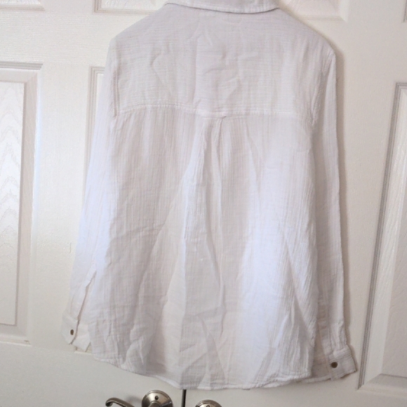 NEW WITH TAG beachlunchlounge White Casual Button Down Shirt - Picture 10 of 15
